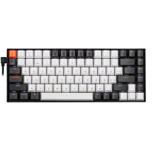 Купити Клавіатура Keychron K2 84 keys RGB Aluminum Frame Gateron Brown Hot-Swap (K2C3H) Black - ціна в Києві, Львові, Вінниці, Хмельницькому, Франківську, Україні | інтернет-магазин TELEMART.UA фото