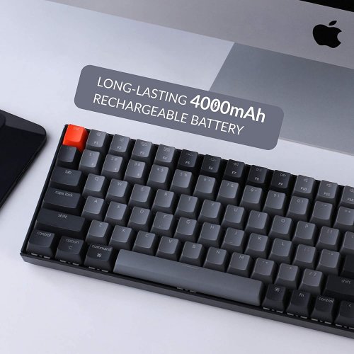 Купити Клавіатура Keychron K4 100 keys RGB Aluminum Frame Gateron Red (K4C1) Black - ціна в Києві, Львові, Вінниці, Хмельницькому, Франківську, Україні | інтернет-магазин TELEMART.UA фото