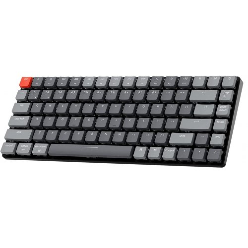 Купити Клавіатура Keychron K3 84 keys White LED Low Profile Optical Red Hot-Swap (K3D1) Black - ціна в Києві, Львові, Вінниці, Хмельницькому, Франківську, Україні | інтернет-магазин TELEMART.UA фото