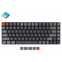 Клавіатура Keychron K3 84 keys White LED Low Profile Gateron Blue (K3A2) Black
