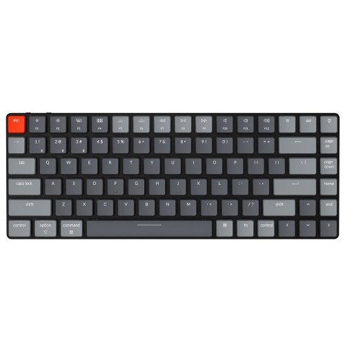 Клавіатура Keychron K3 84 keys White LED Low Profile Gateron Blue (K3A2) Black купити в Україні: Київ, Львів, Хмельницький, Тернопіль, Івано-Франківськ | Низька ціна, відгуки, характеристики від TELEMART фото
