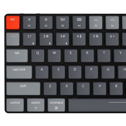 Клавіатура Keychron K3 84 keys White LED Low Profile Gateron Red (K3A1) Black купити в Україні: Київ, Львів, Хмельницький, Тернопіль, Івано-Франківськ | Низька ціна, відгуки, характеристики від TELEMART фото
