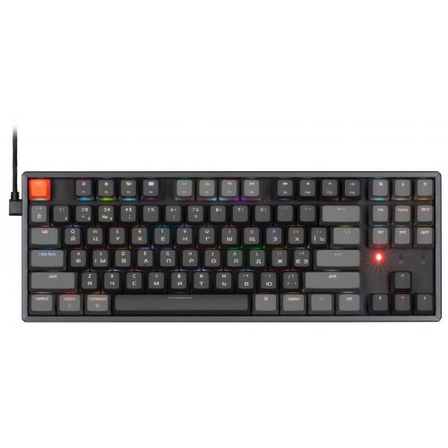 

Клавиатура Keychron K8 87 keys RGB Aluminum Frame Gateron Red (K8C1) Black