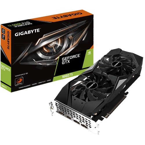 Продать Видеокарта Gigabyte GeForce GTX 1660 Ti D6 6144MB (GV-N166TD6-6GD) по Trade-In интернет-магазине Телемарт - Киев, Днепр, Украина фото