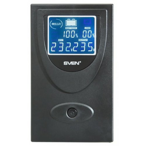 ИБП SVEN Pro+ 1000 LCD купить в Украине: Киев, Днепр, Харьков, Одесса  | Низкая цена, отзывы, характеристики от TELEMART фото