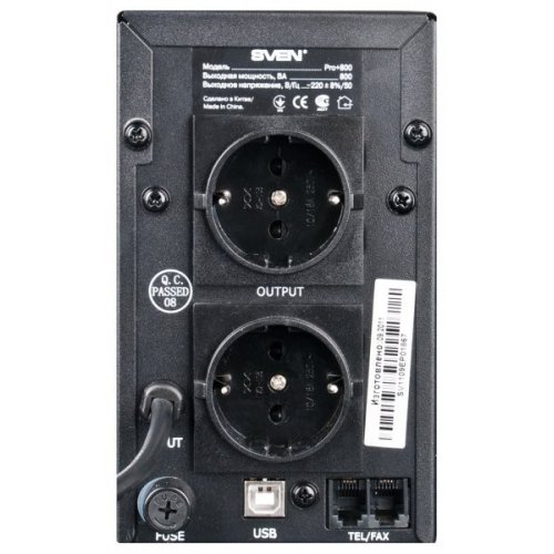 ИБП SVEN Pro+ 800 купить в Украине: Киев, Днепр, Харьков, Одесса  | Низкая цена, отзывы, характеристики от TELEMART фото