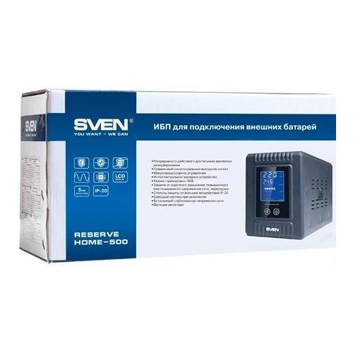 ДБЖ SVEN Reserve Home 500 купити в Україні: Київ, Львів, Хмельницький, Тернопіль, Івано-Франківськ | Низька ціна, відгуки, характеристики від TELEMART фото