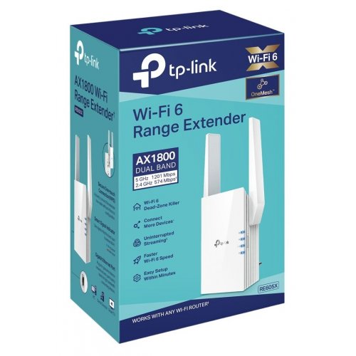 Ретранслятор TP-LINK RE605X купить в Украине: Киев, Днепр, Харьков, Одесса  | Низкая цена, отзывы, характеристики от TELEMART фото