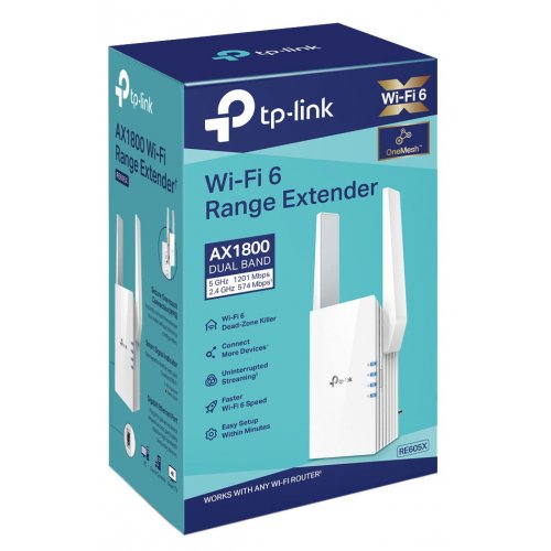 Купить Wi-Fi точка доступа TP-LINK RE605X - цена в Харькове, Киеве, Днепре, Одессе
в интернет-магазине Telemart фото