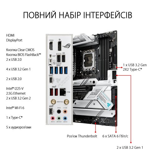 Продать Материнская плата Asus ROG STRIX Z690-A GAMING (WI-FI) D4 (s1700, Intel Z690) по Trade-In интернет-магазине Телемарт - Киев, Днепр, Украина фото