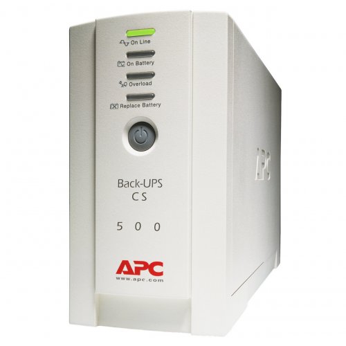 Купити ДБЖ APC Back-UPS CS 500VA (BK500-RS) - ціна в Києві, Львові, Вінниці, Хмельницькому, Франківську, Україні | інтернет-магазин TELEMART.UA фото