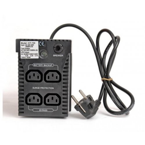 ДБЖ Powercom ICT-530 купити в Україні: Київ, Львів, Хмельницький, Тернопіль, Івано-Франківськ | Низька ціна, відгуки, характеристики від TELEMART фото