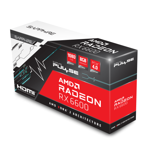 Photo Video Graphic Card Sapphire Radeon RX 6600 PULSE 8192MB (11310-01-20G)