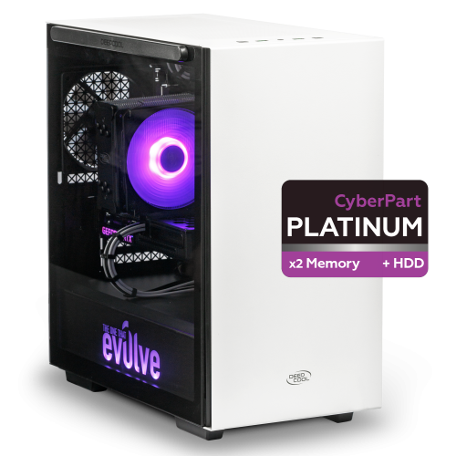 Продати Комп'ютер EVOLVE CyberPart Platinum 4H (EVCP-P4HR160N166TI-8S240H1TWH) White за Trade-In у інтернет-магазині Телемарт - Київ, Дніпро, Україна фото