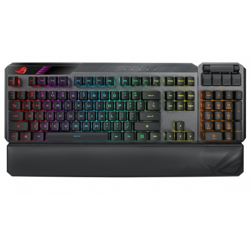 Купить Клавиатура Asus ROG Claymore II Red Switch RGB (90MP01W0-BKRA00) Black - цена в Харькове, Киеве, Днепре, Одессе
в интернет-магазине Telemart фото