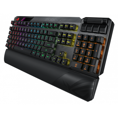 Купить Клавиатура Asus ROG Claymore II Red Switch RGB (90MP01W0-BKRA00) Black - цена в Харькове, Киеве, Днепре, Одессе
в интернет-магазине Telemart фото