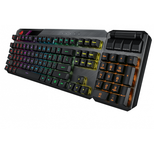Купить Клавиатура Asus ROG Claymore II Red Switch RGB (90MP01W0-BKRA00) Black - цена в Харькове, Киеве, Днепре, Одессе
в интернет-магазине Telemart фото