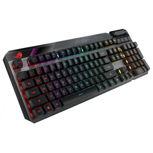Купить Клавиатура Asus ROG Claymore II Red Switch RGB (90MP01W0-BKRA00) Black - цена в Харькове, Киеве, Днепре, Одессе
в интернет-магазине Telemart фото