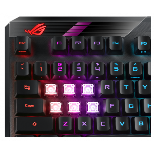 Купить Клавиатура Asus ROG Claymore II Red Switch RGB (90MP01W0-BKRA00) Black - цена в Харькове, Киеве, Днепре, Одессе
в интернет-магазине Telemart фото