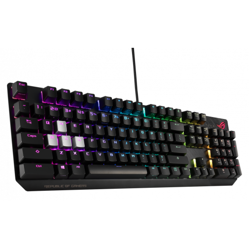 Купить Клавиатура Asus ROG Strix Scope NX Red Switch (90MP0186-B0RA00) Black - цена в Харькове, Киеве, Днепре, Одессе
в интернет-магазине Telemart фото