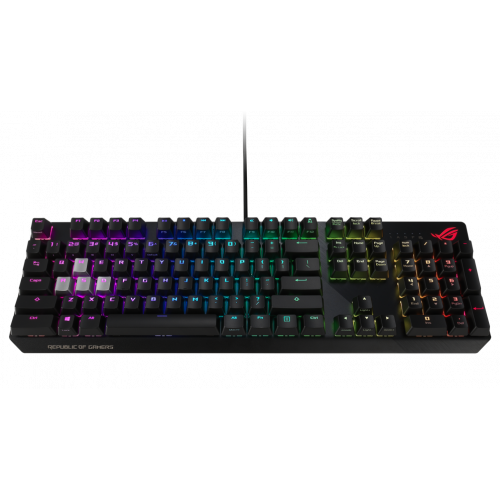 Купить Клавиатура Asus ROG Strix Scope NX Red Switch (90MP0186-B0RA00) Black - цена в Харькове, Киеве, Днепре, Одессе
в интернет-магазине Telemart фото
