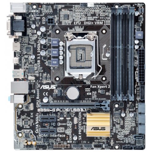 Продати Материнська плата Asus B85M-G PLUS/USB 3.1 (s1150, Intel B85) за Trade-In у інтернет-магазині Телемарт - Київ, Дніпро, Україна фото
