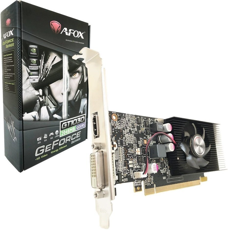 Продать Видеокарта AFOX GeForce GT 1030 2048MB (AF1030-2048D5L7) по  Trade-In интернет-магазине Телемарт - Киев, Днепр, Украина