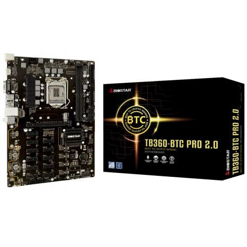 Photo Motherboard Biostar TB360-BTC PRO 2.0 (s1151-v2, Intel B360)