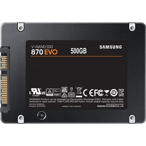 Photo SSD Drive Samsung 870 EVO V-NAND 500GB 2.5