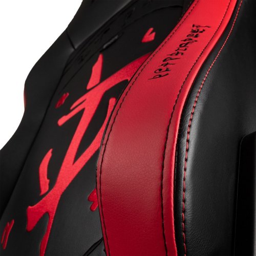 Игровое кресло Noblechairs HERO DOOM Edition (NBL-HRO-PU-DET) Black/Red купить в Украине: Киев, Днепр, Харьков, Одесса  | Низкая цена, отзывы, характеристики от TELEMART фото