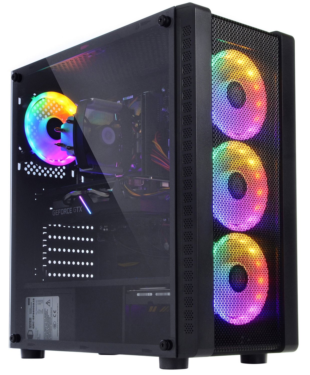 Продать Компьютер Qube i5 10400F RTX 2060 6GB 1621 (QB0124) Black по  Trade-In интернет-магазине Телемарт - Киев, Днепр, Украина