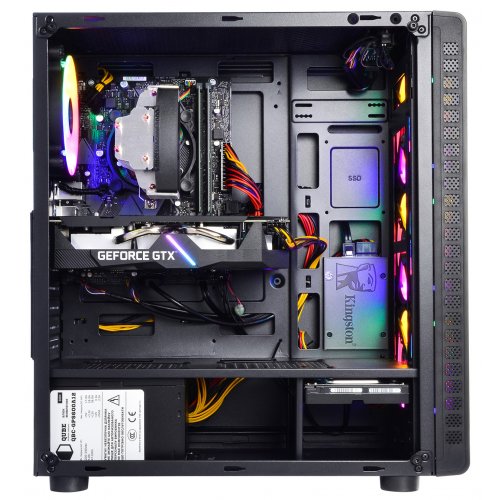 Продать Компьютер Qube Ryzen 5 3600 GTX 1660 TI 6GB 1621 (RRyzen53600GTX1660TI6GB1) Black по Trade-In интернет-магазине Телемарт - Киев, Днепр, Украина фото