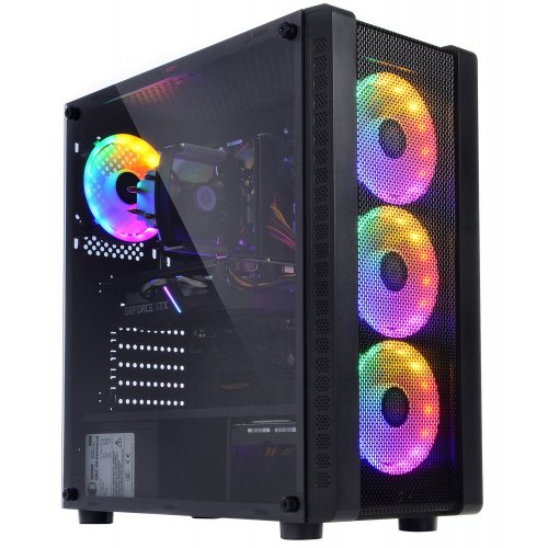 Продать Компьютер Qube Ryzen 5 3600 GTX 1660 TI 6GB 3210 (RRyzen53600GTX1660TI6GB3) Black по Trade-In интернет-магазине Телемарт - Киев, Днепр, Украина фото