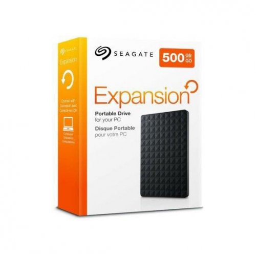 Фото Зовнішній HDD Seagate Expansion 500GB STEA500400 Black