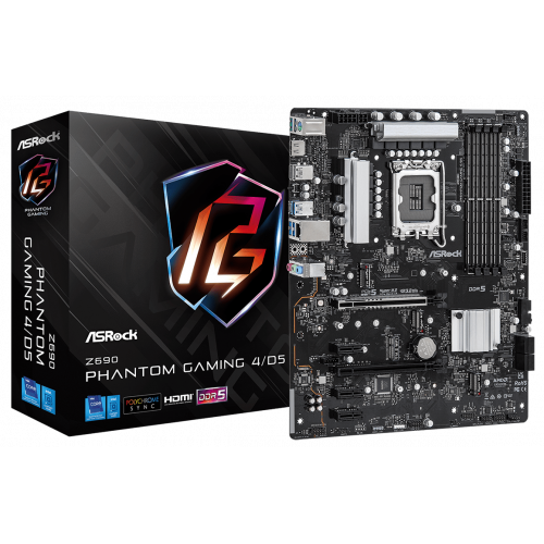 Photo Motherboard AsRock Z690 Phantom Gaming 4/D5 (s1700, Intel Z690)