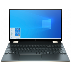 Ноутбук HP Spectre x360 15-eb0037ur (37B35EA) Poseidon Blue / 15.6″ (3840x2160, IPS) / Intel Core i7-10750H (2.6–5.0 ГГц), 6 ядер / NVIDIA GeForce GTX 1650 Ti Max-Q / 16 ГБ (DDR4) / 2048 ГБ (SSD) / Windows 10 Home 64-bit