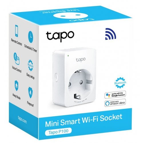 Розетка TP-LINK Tapo P100 White купить в Украине: Киев, Днепр, Харьков, Одесса  | Низкая цена, отзывы, характеристики от TELEMART фото