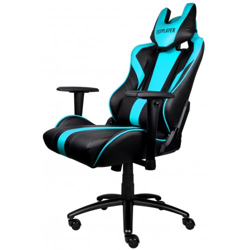 Купить Игровое кресло 1stPlayer FK1 Black/Blue - цена в Харькове, Киеве, Днепре, Одессе
в интернет-магазине Telemart фото