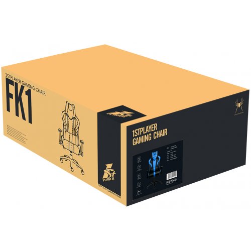 Купить Игровое кресло 1stPlayer FK1 Black/Blue - цена в Харькове, Киеве, Днепре, Одессе
в интернет-магазине Telemart фото