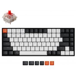 Клавіатура Keychron K2 84 keys White LED Gateron Red (K2C1) Black