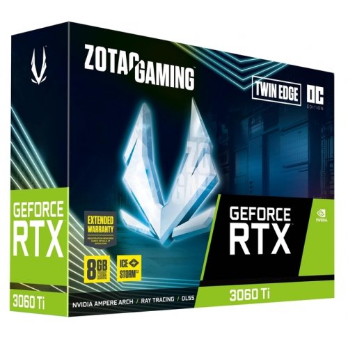 Продать Видеокарта Zotac Gaming GeForce RTX 3060 Ti Twin Edge OC LHR 8192MB(ZT-A30610H-10MLHR) по Trade-In интернет-магазине Телемарт - Киев, Днепр, Украина фото
