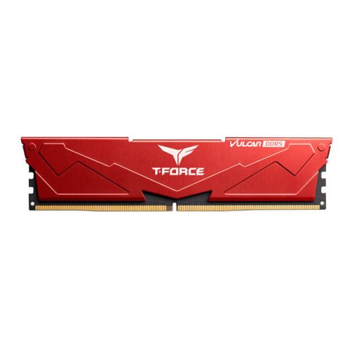 Продать ОЗУ Team DDR5 32GB (2x16GB) 4800Mhz T-Force Vulcan Red (FLRD532G4800HC36DC01) по Trade-In интернет-магазине Телемарт - Киев, Днепр, Украина фото