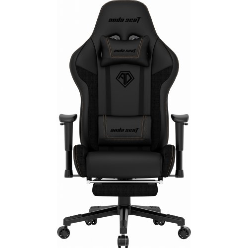 Ігрове крісло Anda Seat Jungle 2 M (AD5T-03-B-PVF) Black купити в Україні: Київ, Львів, Хмельницький, Тернопіль, Івано-Франківськ | Низька ціна, відгуки, характеристики від TELEMART фото