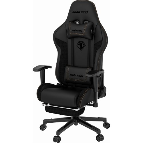 Ігрове крісло Anda Seat Jungle 2 M (AD5T-03-B-PVF) Black купити в Україні: Київ, Львів, Хмельницький, Тернопіль, Івано-Франківськ | Низька ціна, відгуки, характеристики від TELEMART фото