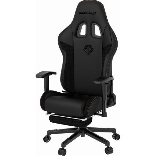 Ігрове крісло Anda Seat Jungle 2 M (AD5T-03-B-PVF) Black купити в Україні: Київ, Львів, Хмельницький, Тернопіль, Івано-Франківськ | Низька ціна, відгуки, характеристики від TELEMART фото