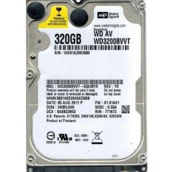 Жесткий диск Western Digital AV 320GB 8MB 2.5