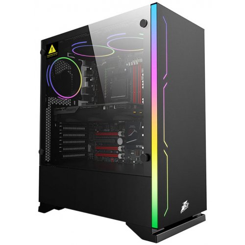 

1stPlayer B6-3R1-BK Tempered Glass без БП Black