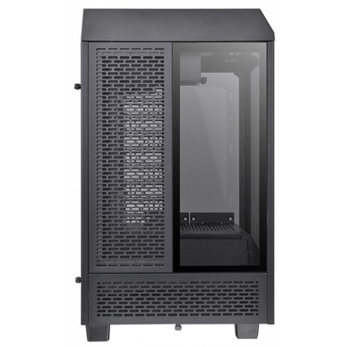 Корпус Thermaltake The Tower 100 Tempered Glass без БП (CA-1R3-00S1WN-00) Black купити з перевіркою сумісності: огляд, характеристики, ціна у Києві, Львові, Вінниці, Хмельницькому, Івано-Франківську, Україні | інтернет-магазин TELEMART.UA фото