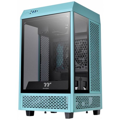 Продать Корпус Thermaltake The Tower 100 Tempered Glass без БП (CA-1R3-00SBWN-00) Turquoise по Trade-In интернет-магазине Телемарт - Киев, Днепр, Украина фото