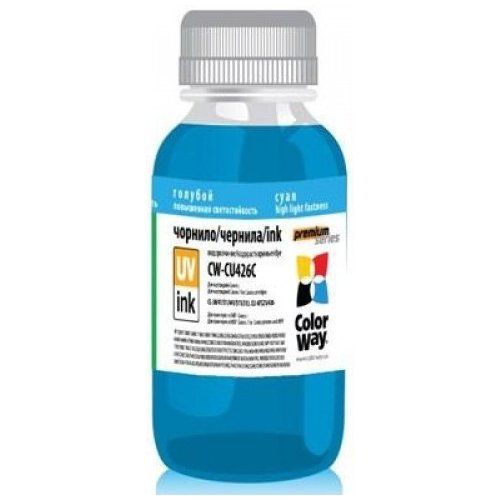 ColorWay CW-CU426C01 200ml Cyan купити в Україні: Київ, Львів, Хмельницький, Тернопіль, Івано-Франківськ | Низька ціна, відгуки, характеристики від TELEMART фото